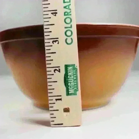 VINTAGE PYREX Old Orchard Mixing Bowls Nesting Lot of 2 60s 70s Brown 401 402 - Picture 16 of 16